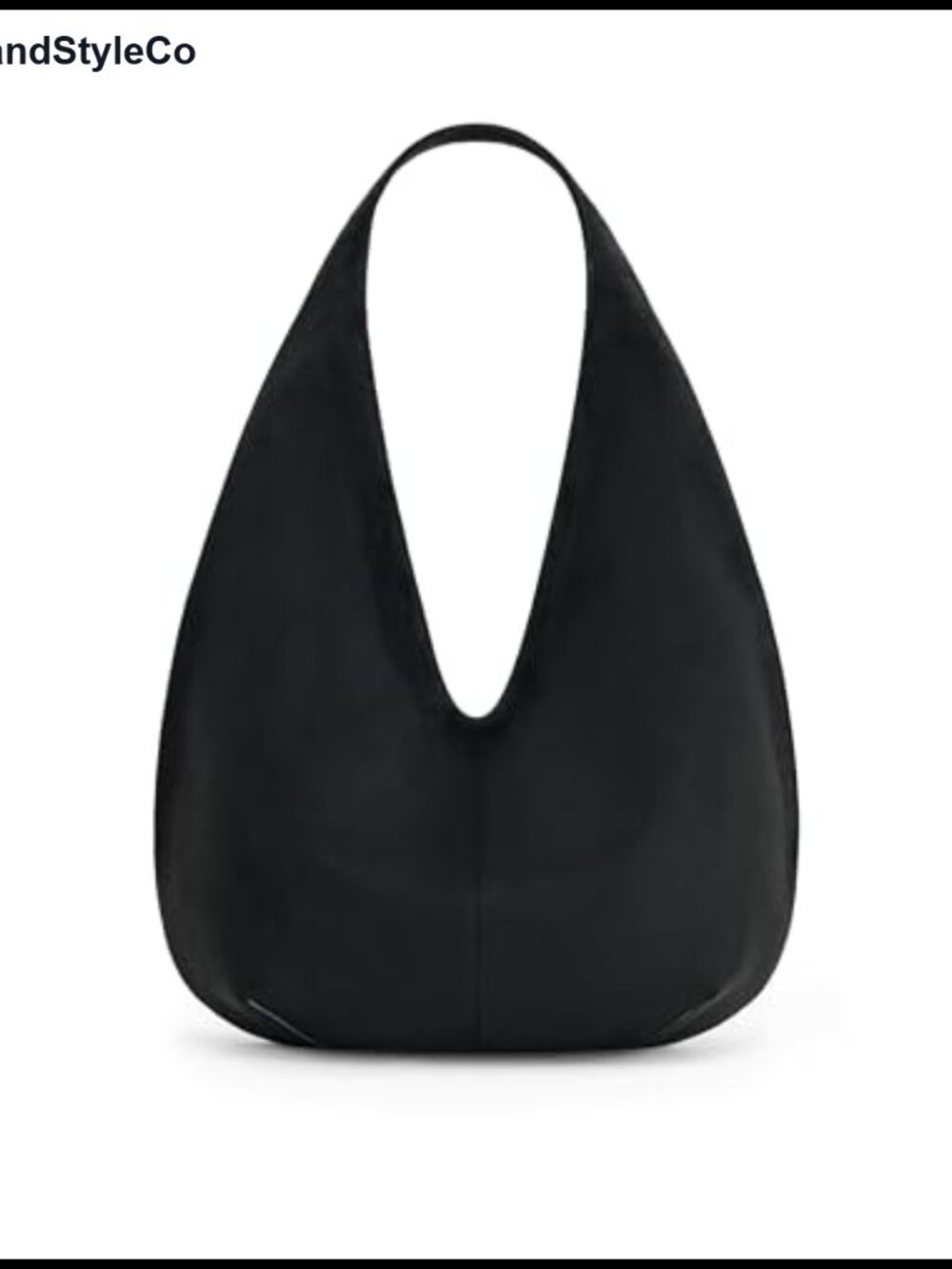 Faux Suede Hobo Bag Large Shoulder Purse Fits iPad Pro